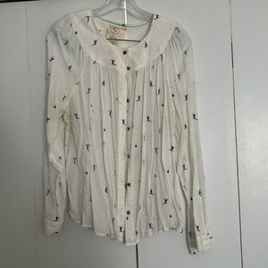 52 conversations blouse by Anthropologie, size 14